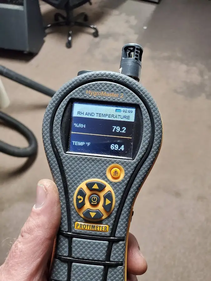 Moisture meter humidity assessment for Fire & Smoke Damage Restoration in White Oak