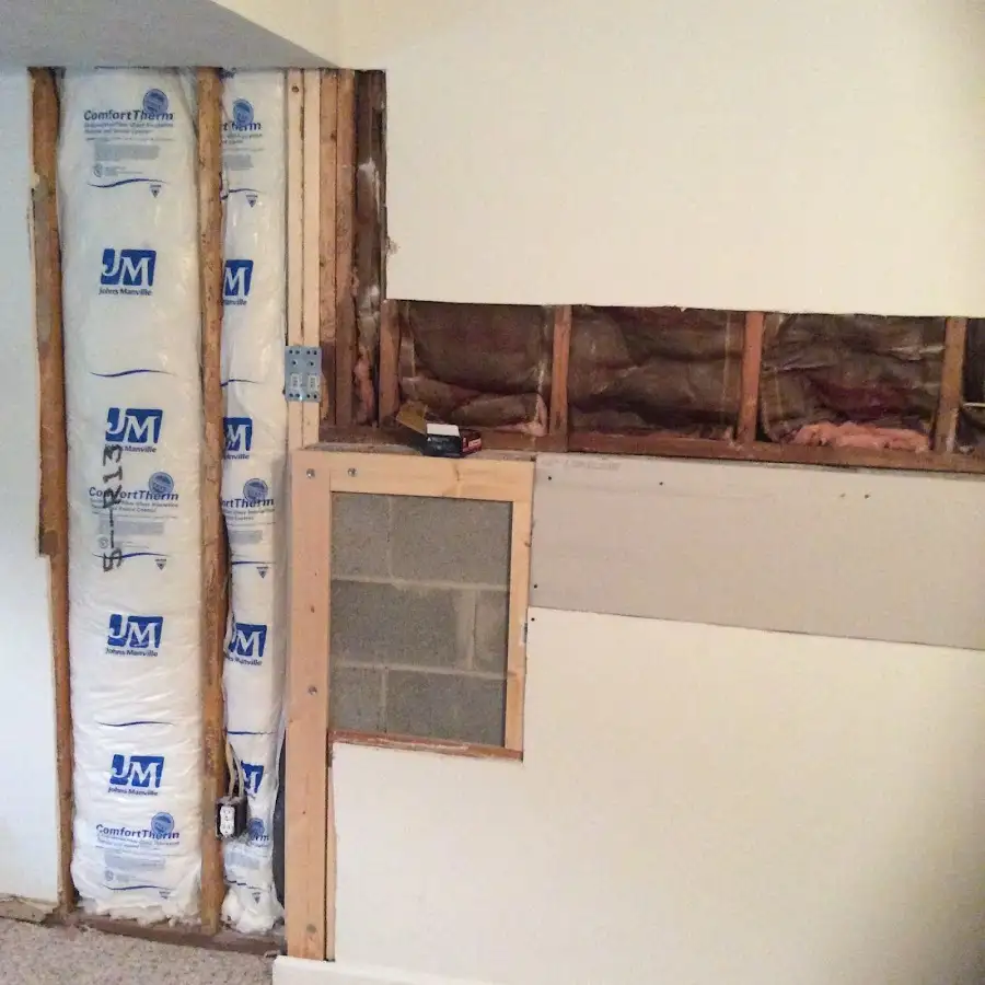Wall insulation replacement during Contents Cleaning & Restoration in White Oak